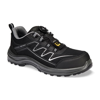 Védőfélcipő KPU Mesh Trainer S1PS ESD SR FO, fekete/kék