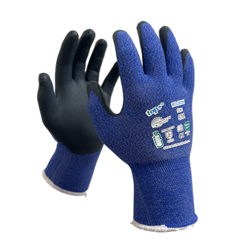 Védőkesztyű TOP RCL002N habosított latex mártás