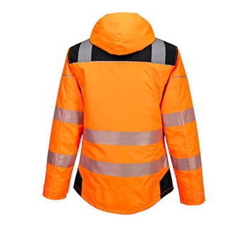 Vision Hi-Vis télikabát, levehető kapucni, tépőzáras állítható mandzsetta