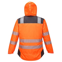 Vision Hi-Vis télikabát, levehető kapucni, tépőzáras állítható mandzsetta
