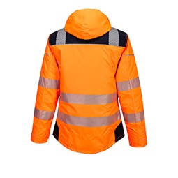 Vision Hi-Vis télikabát, levehető kapucni, tépőzáras állítható mandzsetta