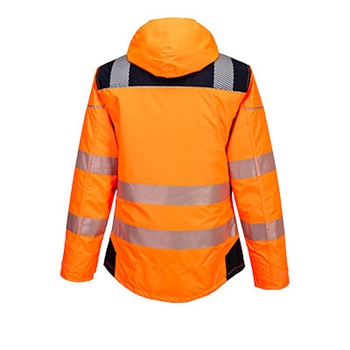 Vision Hi-Vis télikabát, levehető kapucni, tépőzáras állítható mandzsetta