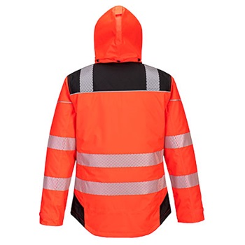 Vision Hi-Vis télikabát, levehető kapucni, tépőzáras állítható mandzsetta