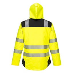 Vision Hi-Vis télikabát, levehető kapucni, tépőzáras állítható mandzsetta