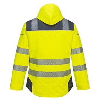 Vision Hi-Vis télikabát, levehető kapucni, tépőzáras állítható mandzsetta