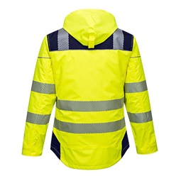 Vision Hi-Vis télikabát, levehető kapucni, tépőzáras állítható mandzsetta