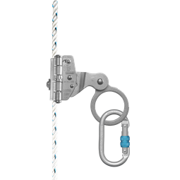 Zuhanásgátló Irudek ERGOSTOP, 14mm átmérőjű Cobra kötélhez, ezüst, csak készülék