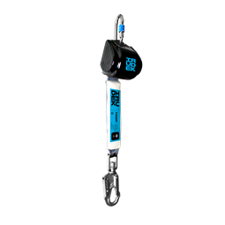 Zuhanásgátló Irudek TIGER 2.5 forgatható rögzítésű esésjelzővel, fekete, 2,5m