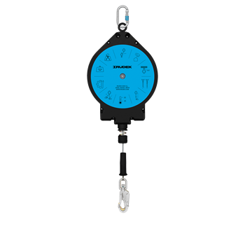 Zuhanásgátló automata Irudek SEKURBLOK 30, visszahúzható, fekete, 30m