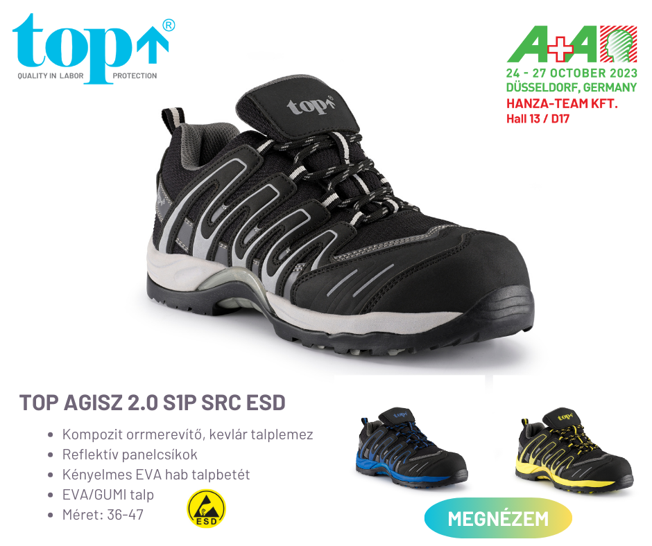 <h2>TOP AGISZ 2.0 S1P SRC munkavédelmi cipő</h2>
