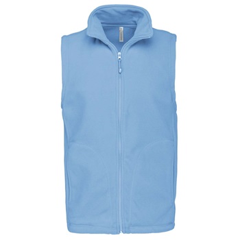 polár_ ka913 Luca 100% Poliészter Férfi Zip-Záras Mellény 300g