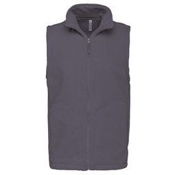 polár_ ka913 Luca 100% Poliészter Férfi Zip-Záras Mellény 300g